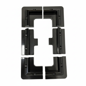 Hoeksteunen Zonnepaneel 6-delig Zwart